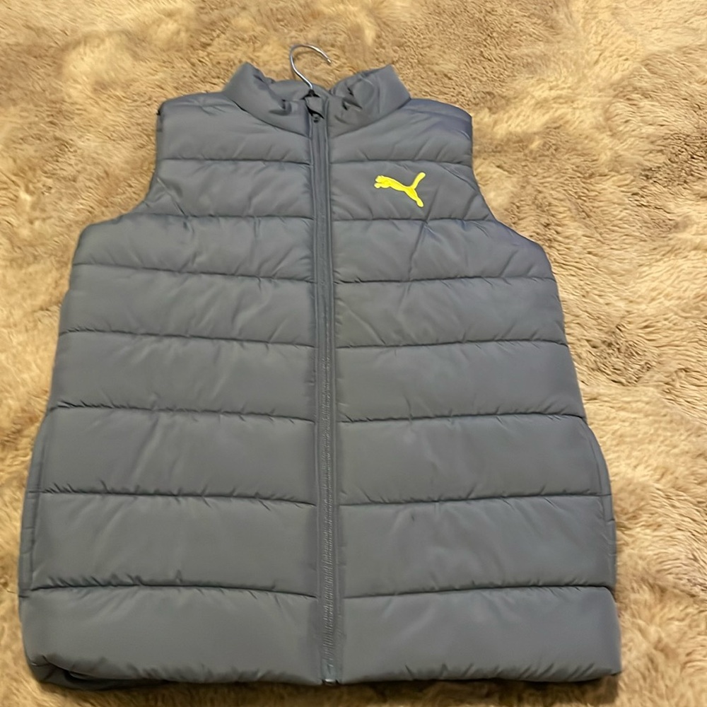 Boys Puma sleeveless puffer jacket